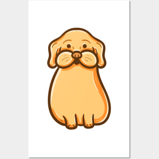 Yellow cute dog Posters and Art